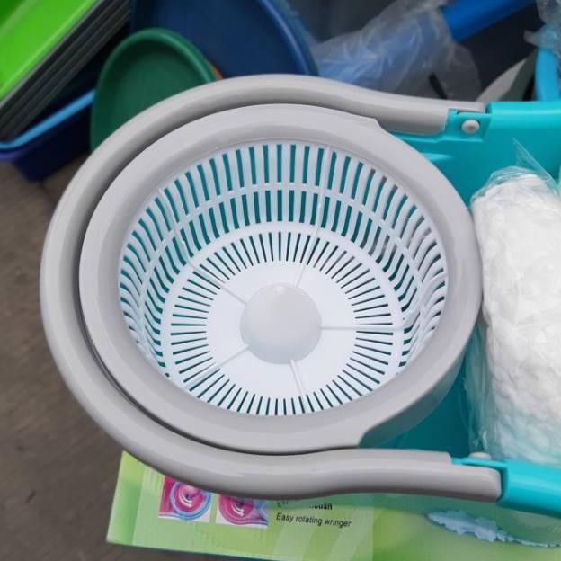 New Kain Pel Lantai Spin Mop / Pel Lantai + Ember / Spin Mop Berbagai Merk / Kain Pel Ember Stock