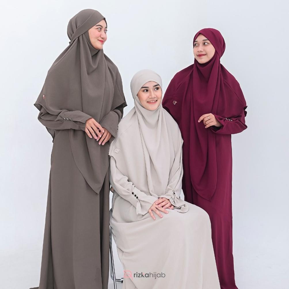 Hot Rizka Hijab - Shafeeya Abaya Set French Khimar