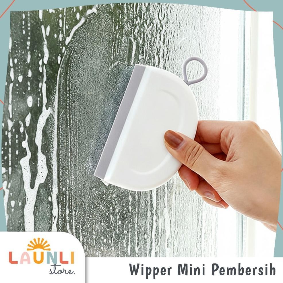 TERBARU Wiper Mini Portable Pembersih Permukaan Meja Kaca Wastafel Kamar Mandi