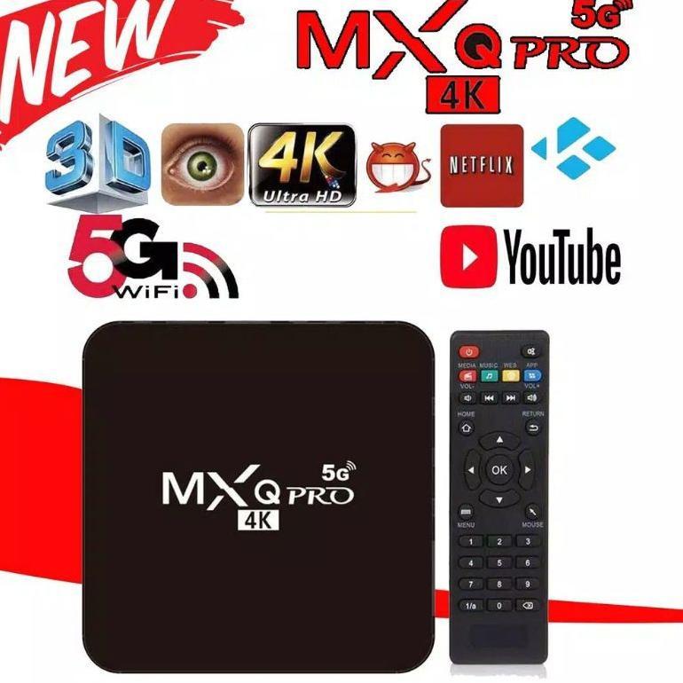 TERBARU Android Tv Box MXQ Pro 5G / Smart Tv 4K Ultra HD 5G / Smart Tv Ultra HD MXQ Pro 5G 2Gb Ram 1