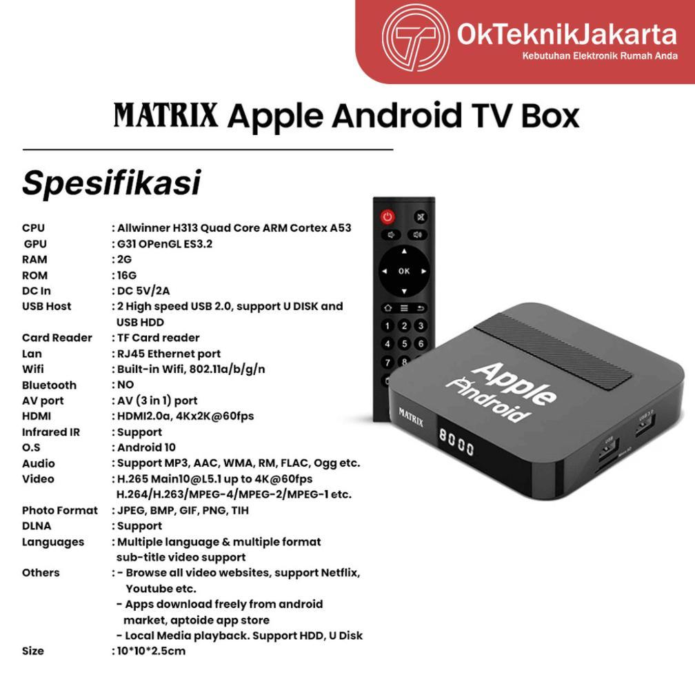 NEW PRODUCT MATRIX Apple Android TV Box / Android TV / APPLE ANDROID 2025 / TV BOX ANDROID