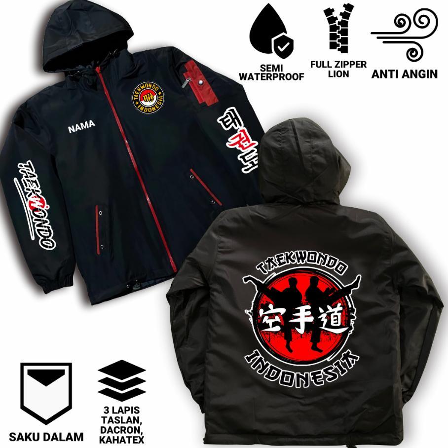DISKON JAKET ANAK TAEKWONDO INDONESIA PARASUT SEMI WF