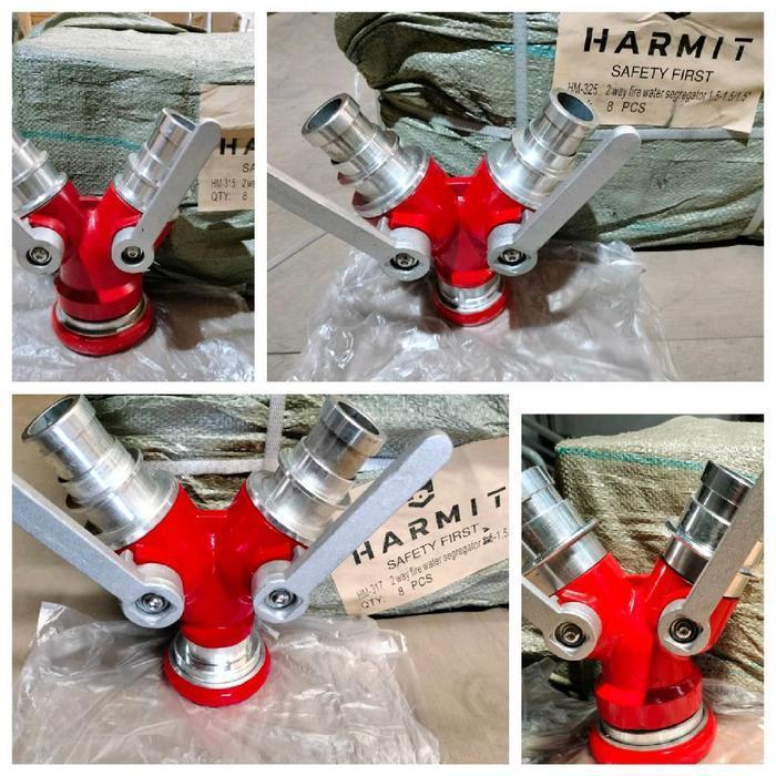 y connection hydrant 3 cabang 2 handle alumunium import