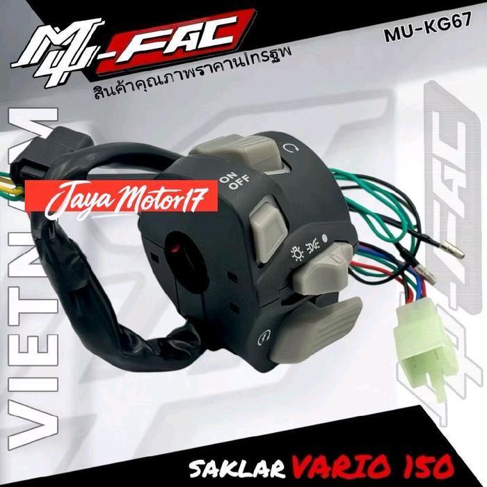 Mufac Saklar Vario 150 Model Vietnam Kg67 Set Kiri Kanan Nyala Led Saklar Motor Vario Motorcycle Sak