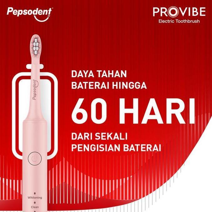 Pepsodent Provibe Sikat Gigi Electric Starter Kit Pink [FLASH SALE] VS