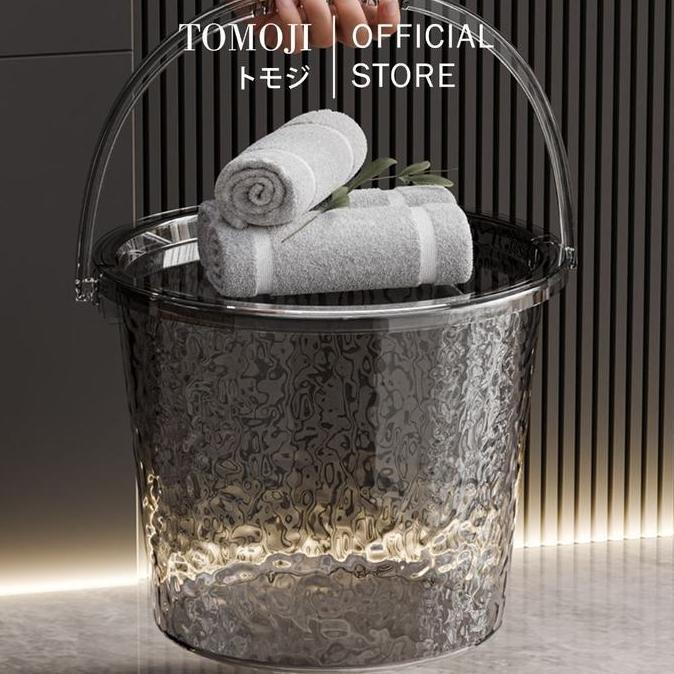 TOMOJI Ember Gayung Baskom - Perlengkapan Mandi Minimalis Estetik & Berkualitas, Desain Modern, Coco