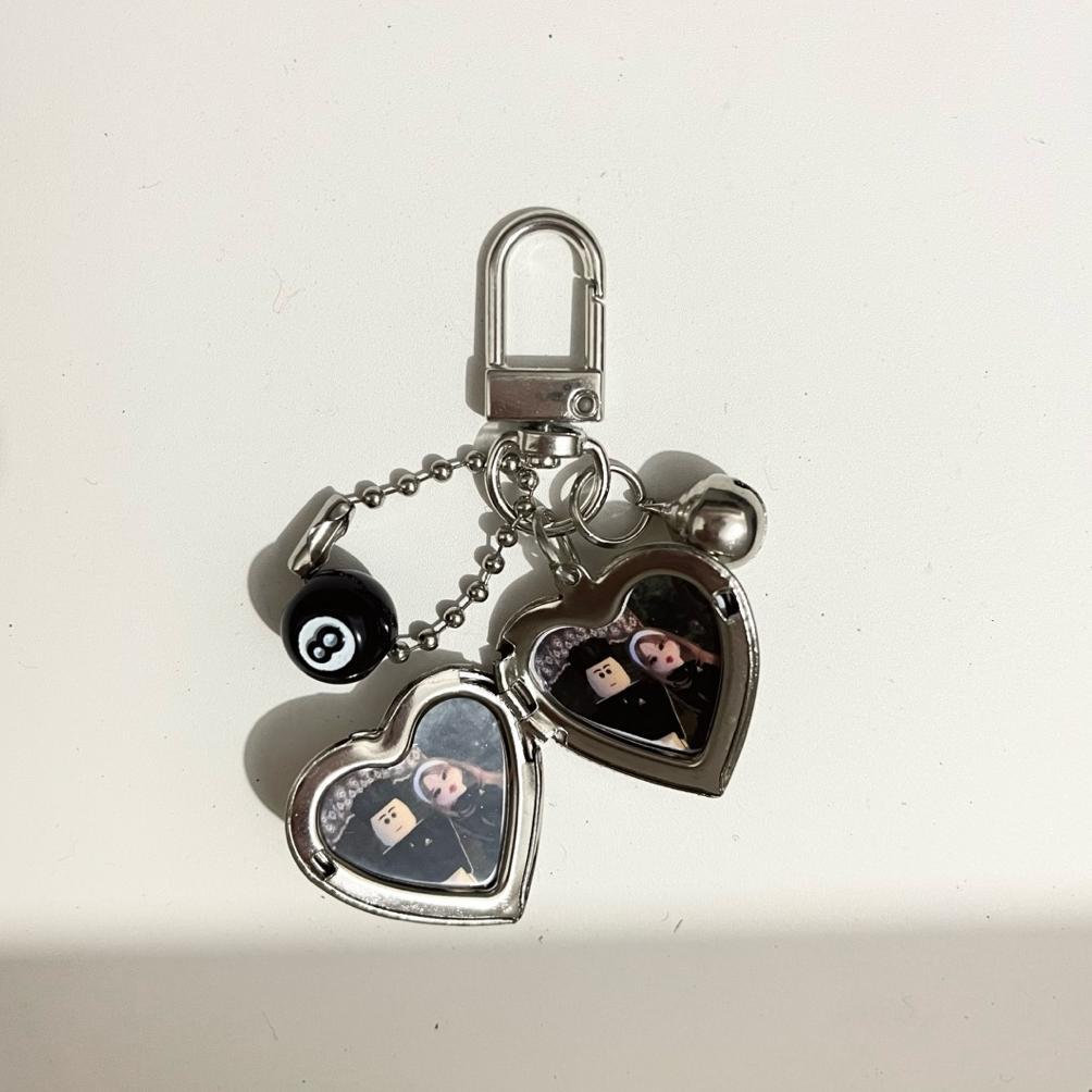 keychain love locket custom foto