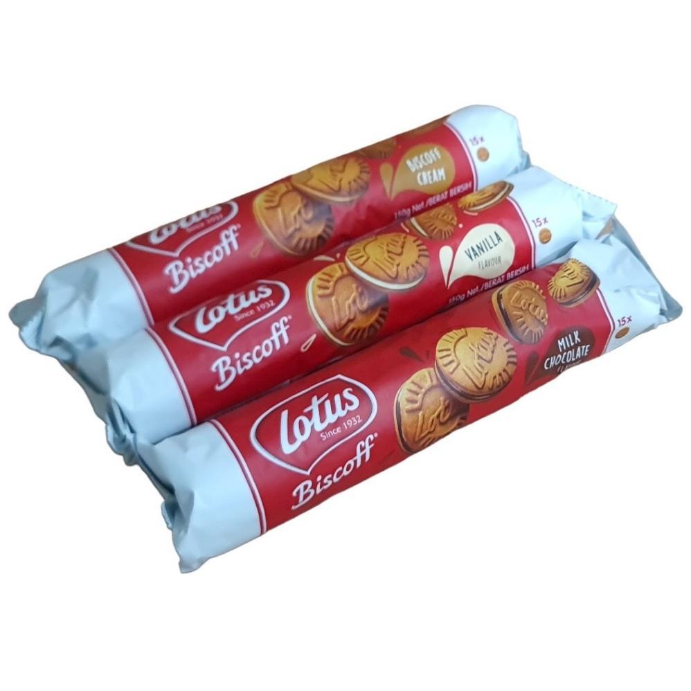 Terlaris Biskuit Cookies coklat cokelat Sandwich Caramelized Milk Chocolate Lotus Biscoff Biscuit 15