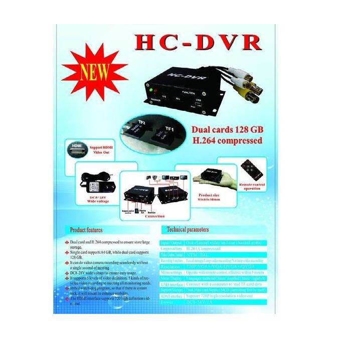 NEW HC-DVR Mini DVR Audio USB CCTV Camera Video Recorder Dual Card 128 GB