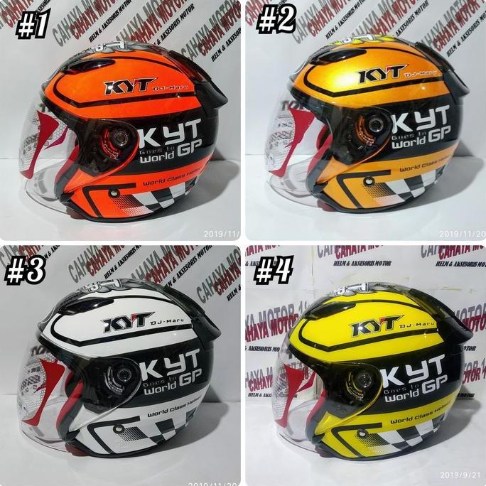 helm kyt dj maru motif seri 11 world gp