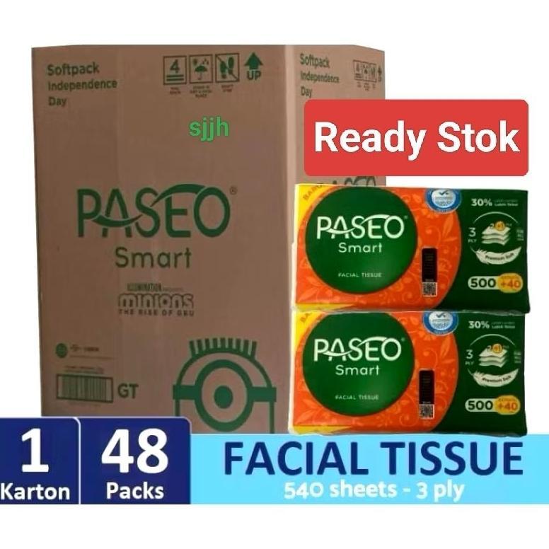 (1Dus) Tisu paseo 540s / Tissue Paseo 540sheet 1 dus terlaris