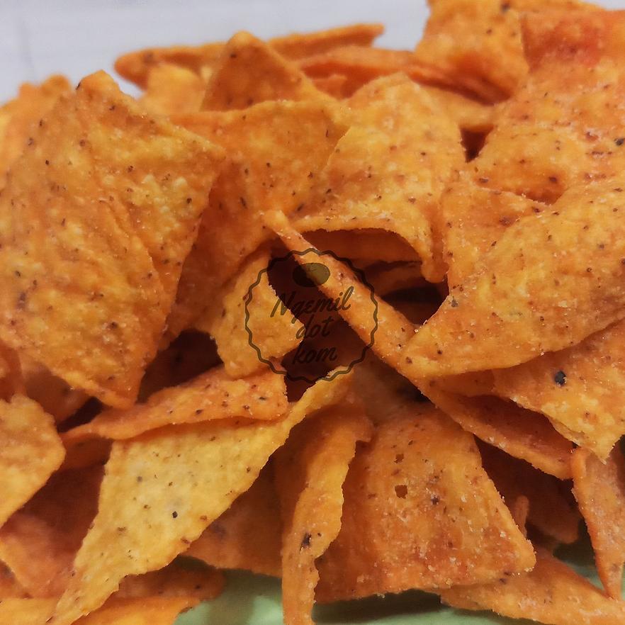 Terlaris TORTILLA 500gr / KERIPIK TORTILLA TES / TORTILLA CHIPS / TORTILLA JAGUNG / TORTILLA BALADO/