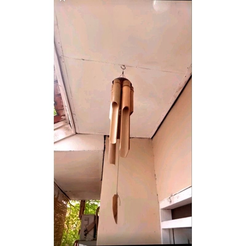 Lonceng Angin Bambu, Angklung Angin Wind Chime Custom Nama Aneka  Ukuran,Bisa Cod