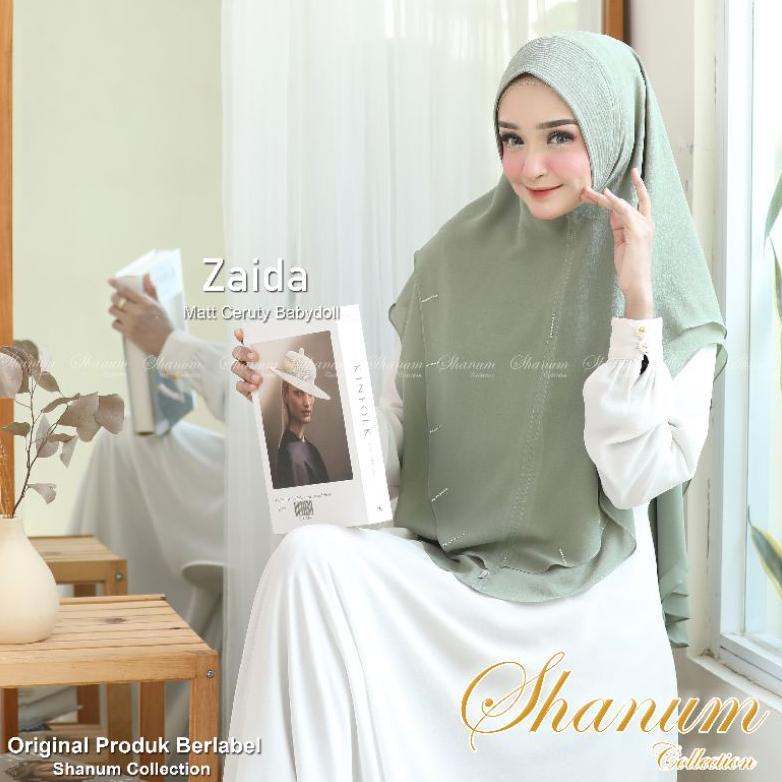 EXCLUSIVE JILBAB SYARI ZAIDA KHIMAR 2 LAYER JUMBO JILBAB SYARI KERUDUNG JUMBO CERUTY BABYDOLL