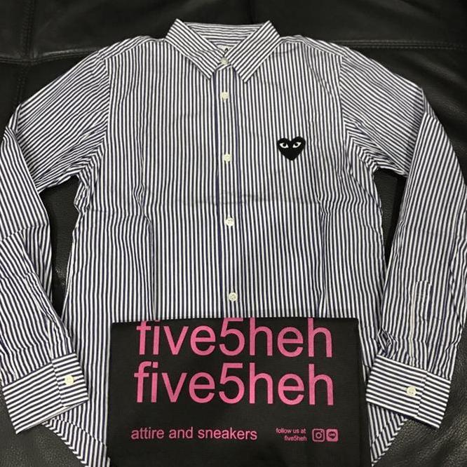 Comme Des Garcons Comme Play Stripe Shirt