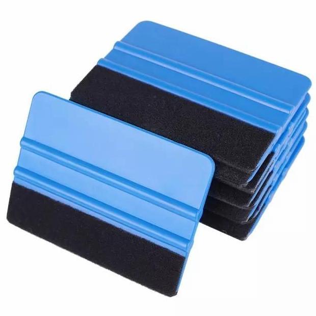 Rakel scrapper Kape Biru Alat Bantu Pasang Stiker Sticker Kaca