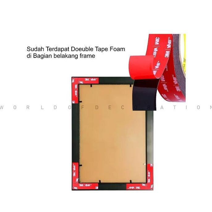Pigura Frame Bingkai Foto 4R 6R 8R 10R Minimalist Tanpa Kaca