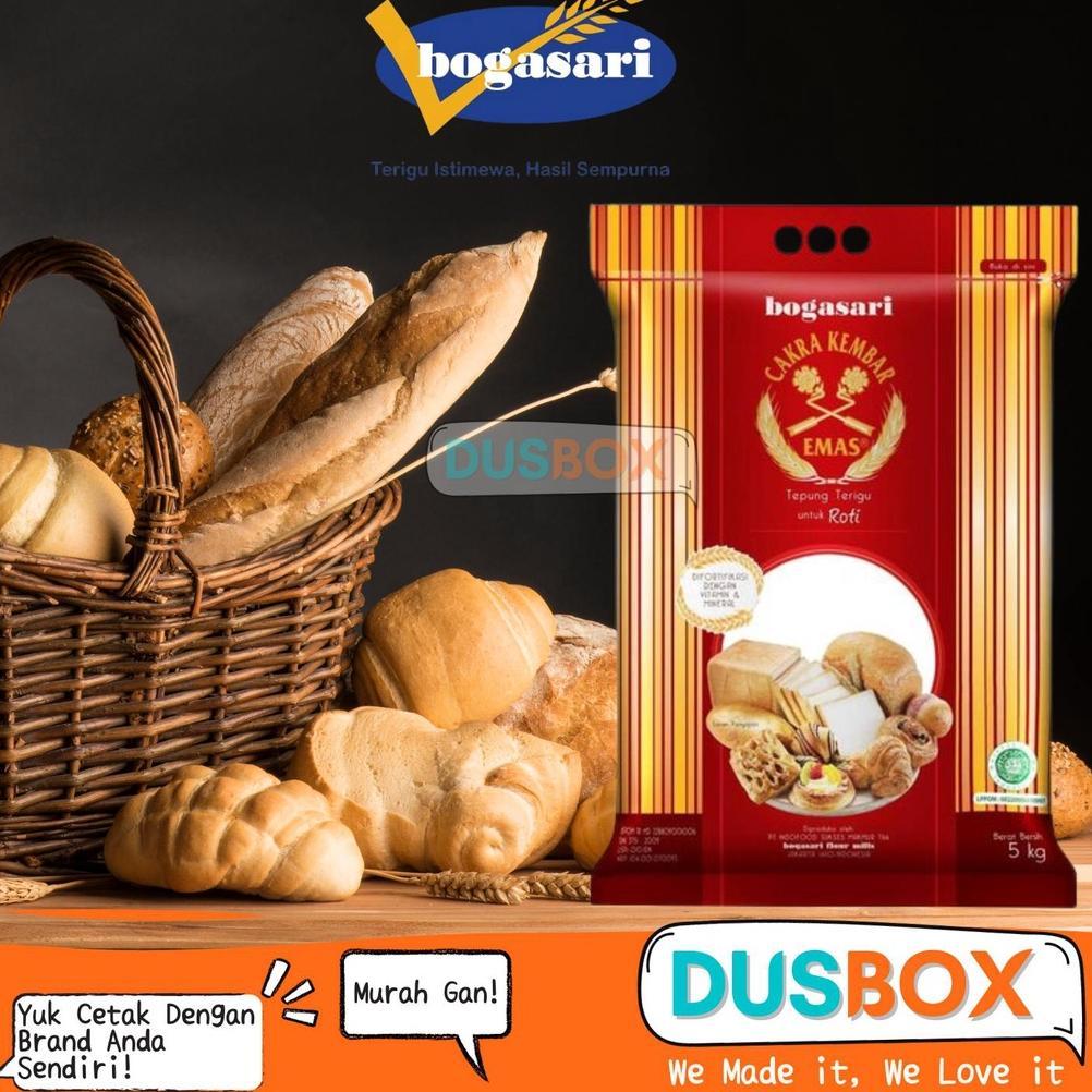 Murah Bogasari Tepung Cakra Kembar Emas 5Kg /  Tepung Terigu 5 Kg / Tepung Terigu Serbaguna / Tepung