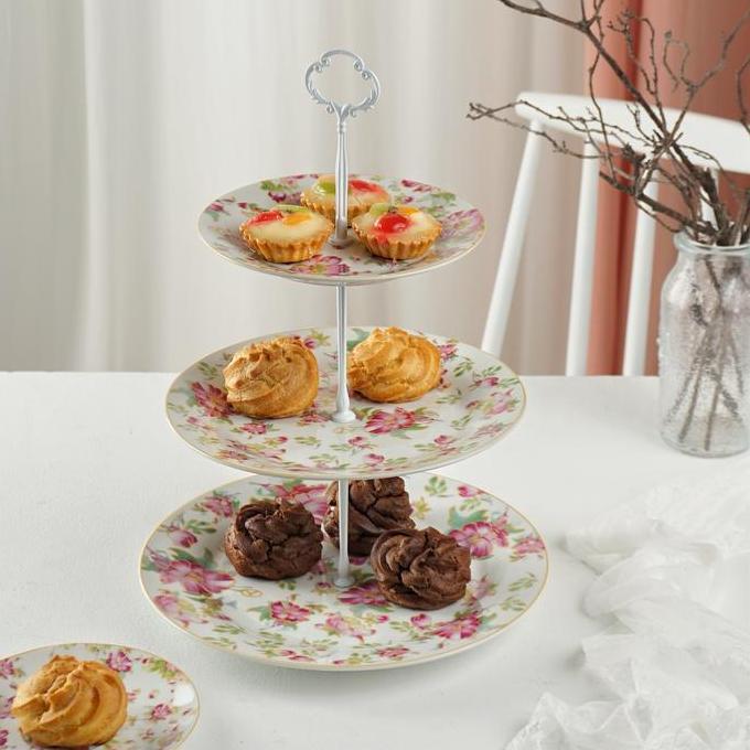 Vicenza Third Plate - Piring Susun PA25 Motif Melati