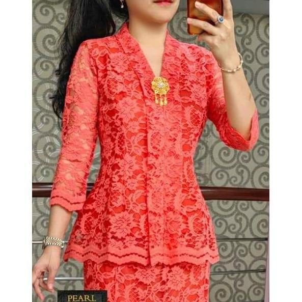 RN SET ROK KARTINI/BAJU STELAN BROKAT Wanita Setelan Katun Batik Pendek