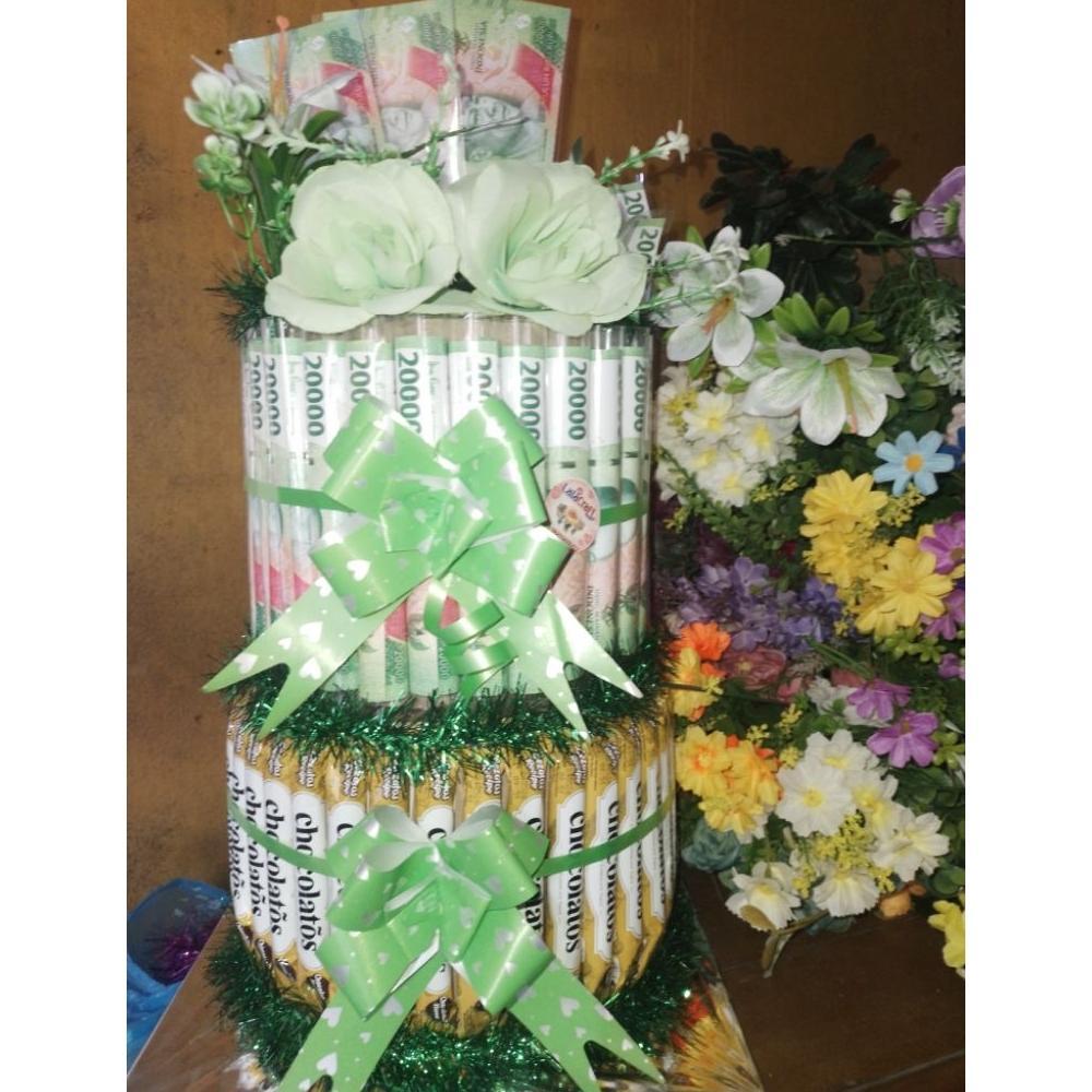 Murah Money Tower/ Tower Snack/ Snack Tower Mix Money Hadiah Ulang Tahun Uang Mainan Uang Kosong Kad