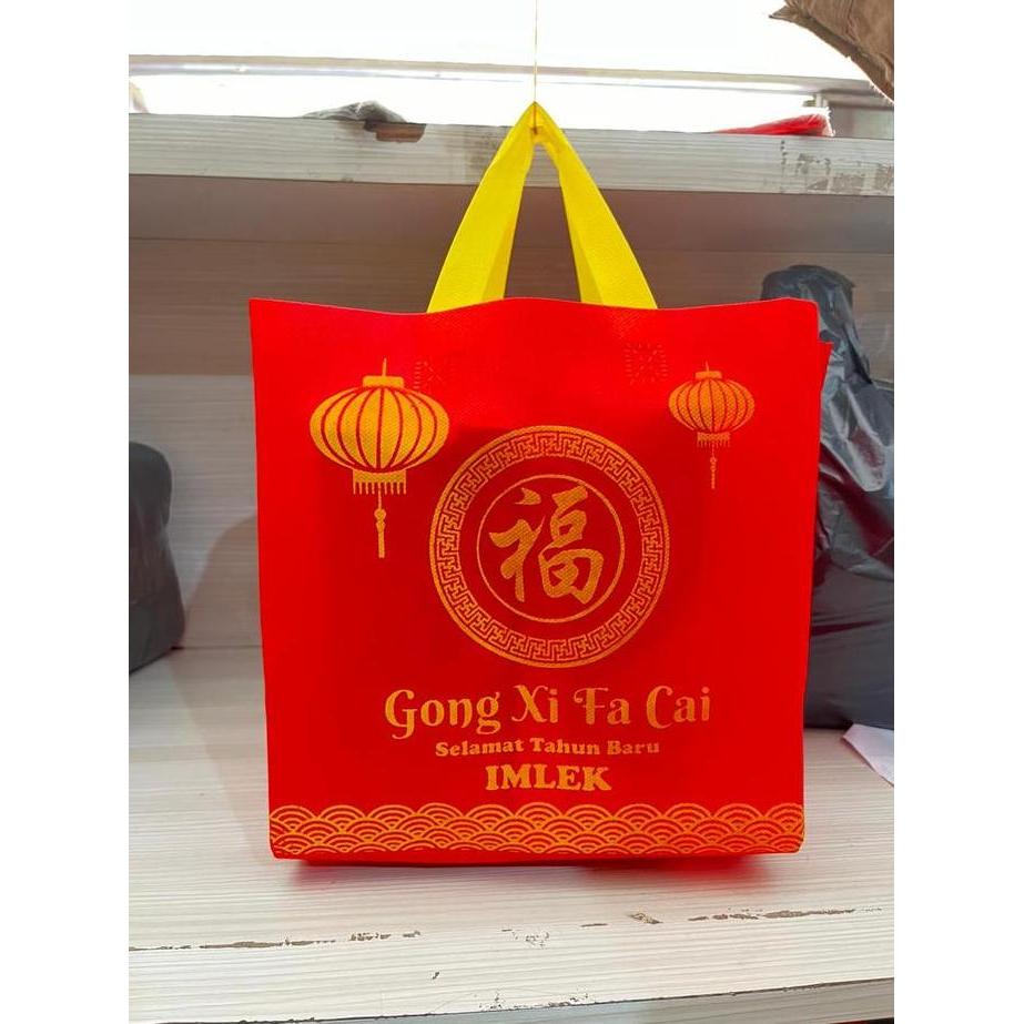 Avvolgere- (Lusinan) Tas Spunbond Kotak Imlek Chinese New Year/Goodie Bag Imlek