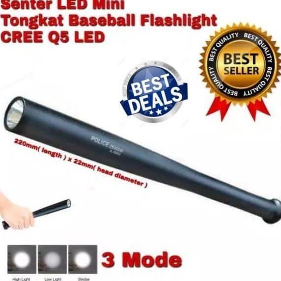 EZVECHE Tongkat Senter Multifungsi Alat Pertahanan Diri - Promo