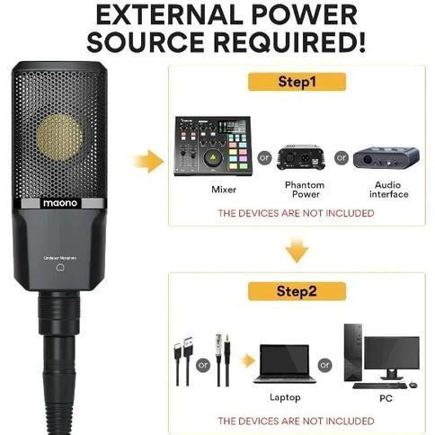 READY MAONO PM500 T - Studio-Quality XLR Microphone PM500T Mic Original