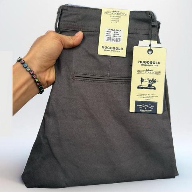 Celana Hugo Celana Hugo Hitam Gold Pria/Celana Chinos Gold/Celana Jumbo/Celana