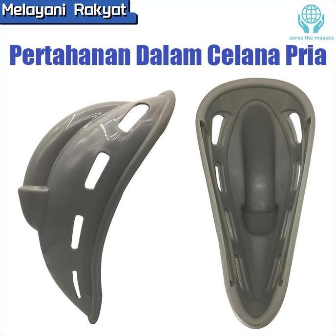 HASQUINE Bantalan Cup Bulge Pad Pria Silikon - Pelindung Kelamin Batok Sunat Dewasa Breathable All S