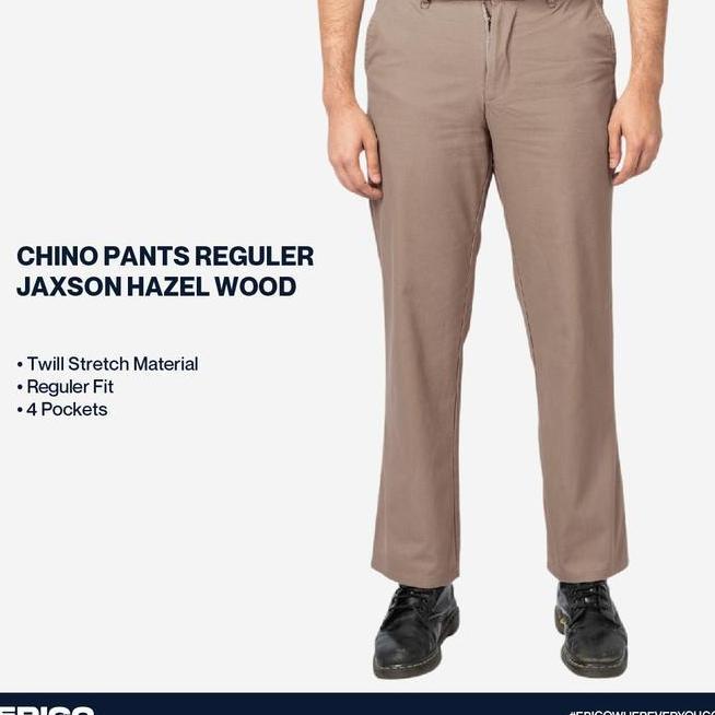 Erigo Chino Pants Exclusive Erigo Chino Pants Kayu Regular Jaxson Hazel Wood
