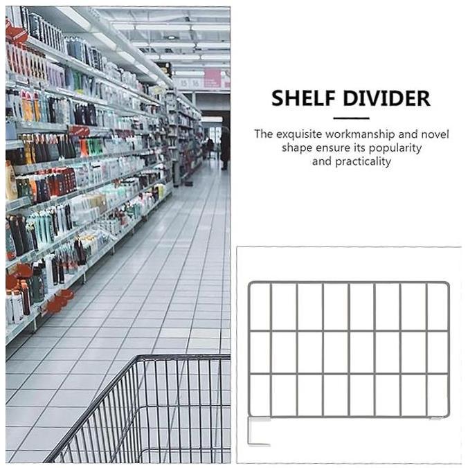 DZAPIRA Aksesoris Rak Gondola / Sekat Rak Gondola Untuk Display Toko / Sekat Rak Minimarket