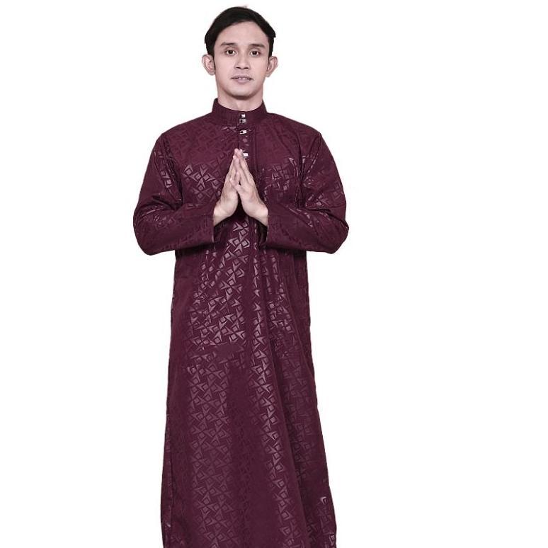 Original Jubah Sultan Embos Suriken Dewasa Gamis Pria Reguler Bonus Peci
