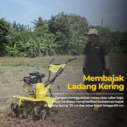 Mesin Traktor Mini Tiller FIRMAN FTL520 / Mesin Cultivator Bajak Sawah Kebun Ladang Basah Kering - P