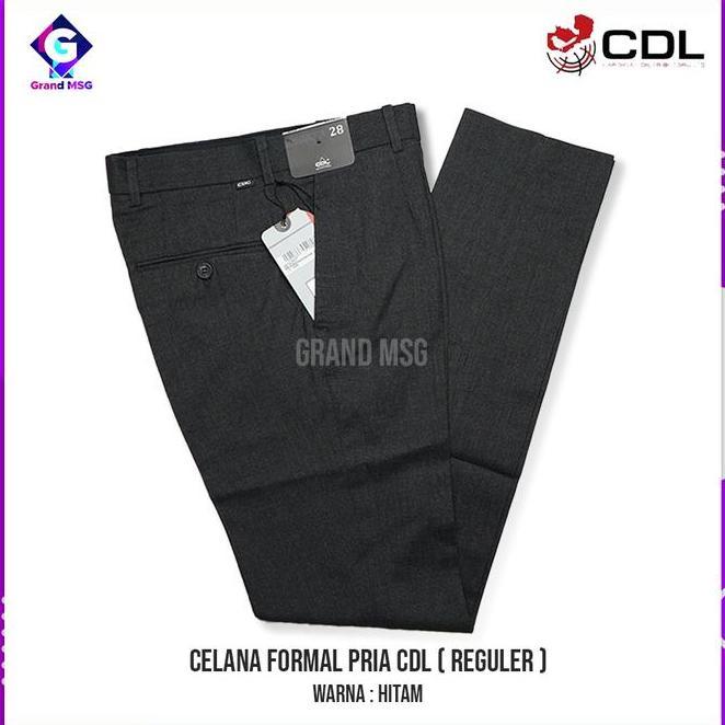 Cdl Cardinal Celana Cdl Cardinal Celana Kantor Hitam Formal Panjang Pria Regular