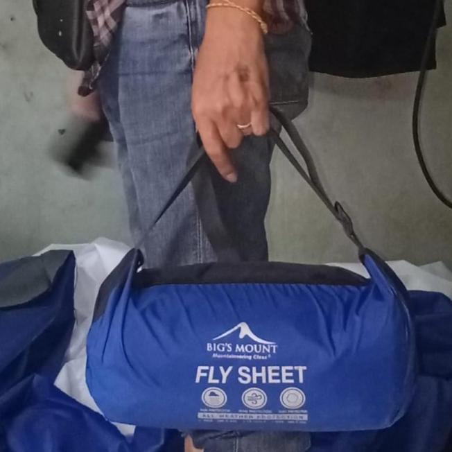 Flysheet Big'S Mount / Tenda 4X6,Meterr, Kenopi,19 Loops (2 Warna)