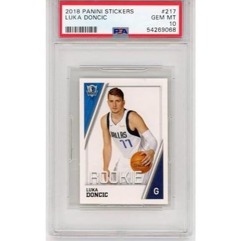 BEST SELLER Graded 2018-19 Panini Stickers Luka Doncic #217 Rookie RC Basketball Card PSA 10 Gem