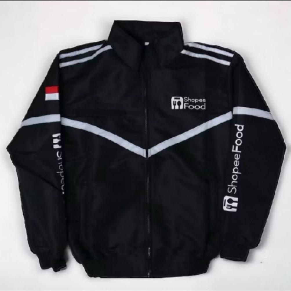 ORIGINAL JAKET BOMBER HITAM JAKET OJOL JAKET SP F00D