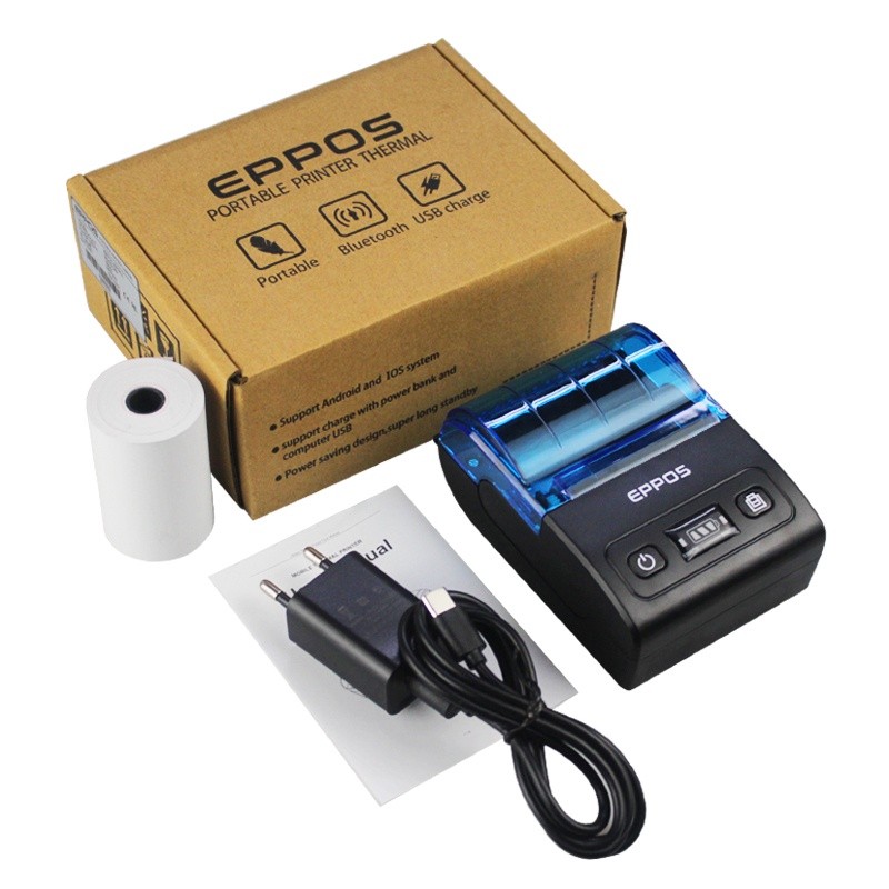 Mini Portable Bluetooth Thermal Printer Ppob/Kasir 58Mm Eppos Baterai
