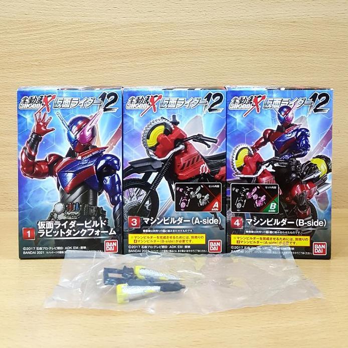 SHODO-X Kamen Raida 12 [3/SET] Masked Rider Build Rabbit Tank with Drill Crusher (Blade Mode and Gun