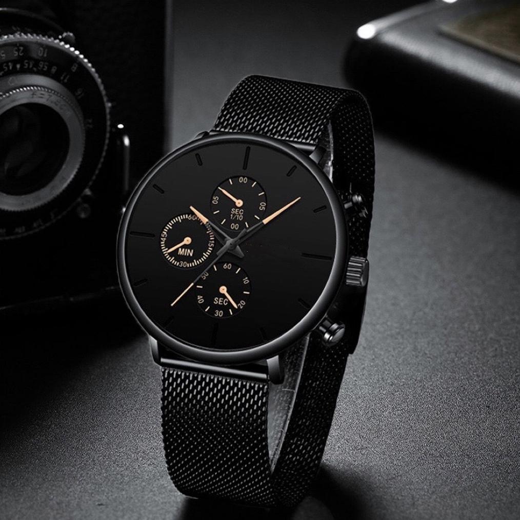 PREMIUM DGC JAM TANGAN PRIA  RANTAI STAINLESS STEEL JAM TANGAN PRIA IKAT PINGGANG JAM TANGAN FASHION