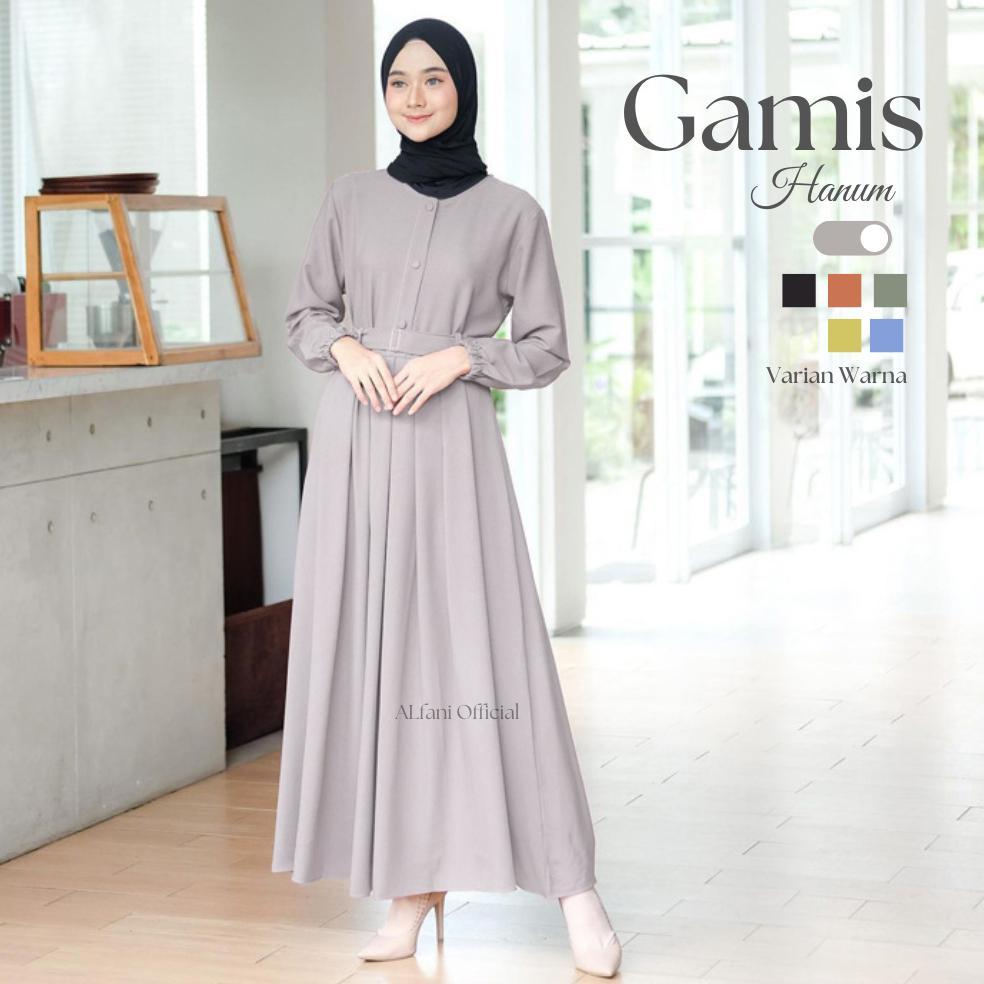 FAVORIT GAMIS REMAJA KEKINIAN KOREAN STYLE DRESS KOREAN STYLE MUSLIM RAYON TWILL PREMIUM ORI TERBARU