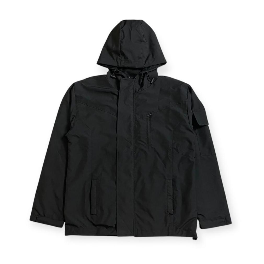 GARANSI JAKET WINDBREAKER POLOS ANTI AIR / JAKET PARASUT POLOS PRIA
