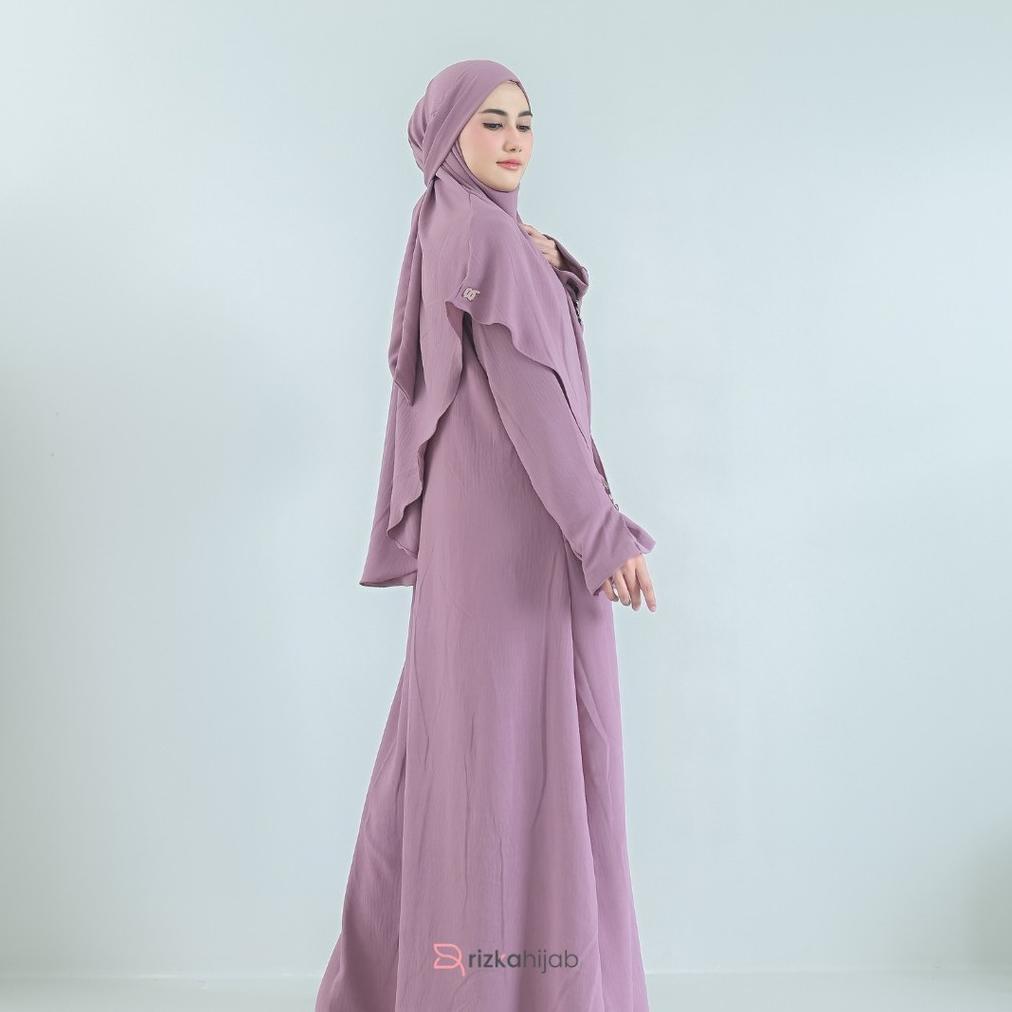 TERMURAH RIZKA HIJAB - SHAFEEYA ABAYA SET FRENCH KHIMAR
