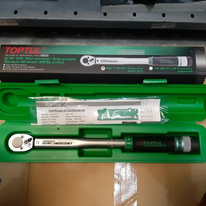Torque Wrench 3/8" DR. 20-110NM ANAF1211 TOPTUL