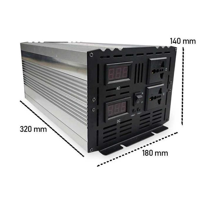 Power Inverter Pure Sine Wave DC 24V To AC 220V 5000 Watt