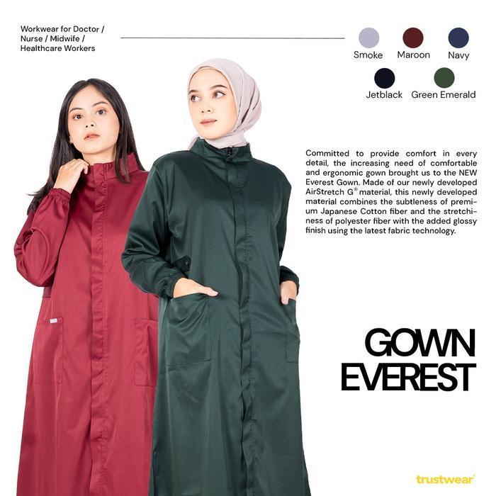 New Best Quality 100% Original Trustwear - Everest Surgical Gown / Gaun Operasi / Gaun Ok Dokter Per