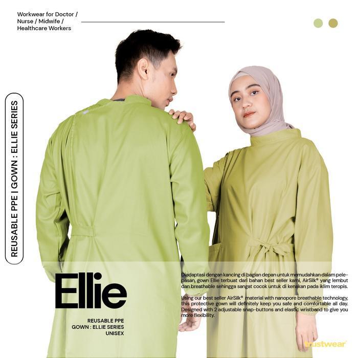 New Best Quality 100% Original Trustwear - Ellie Surgical Gown / Gaun Operasi / Gaun Ok Dokter / Per