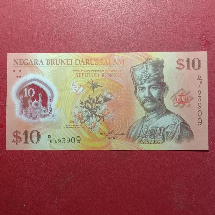 uang polymer Brunei Darussalam 10 Ringgit