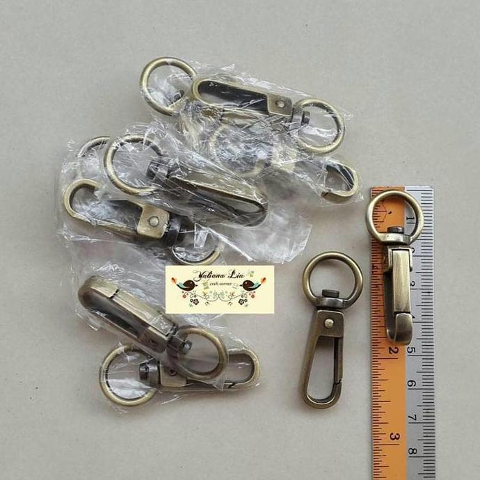 12pcs Ring Kait L4512 ATG Tas Dompet Kaitan Tinggi 4.5cm Lebar 1.2cm untuk Tas dan Dompet JS